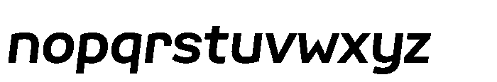 Scena Bold Slanted Font LOWERCASE