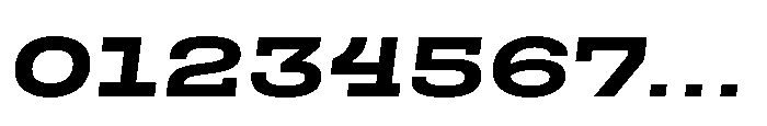 Scena Bold Wide Slanted Font OTHER CHARS