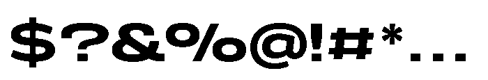 Scena Bold Wide Font OTHER CHARS