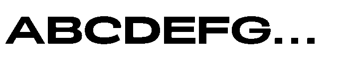 Scena Bold Wide Font UPPERCASE