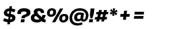 Scena Extra Bold Slanted Font OTHER CHARS
