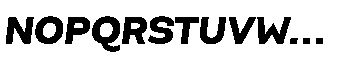 Scena Extra Bold Slanted Font UPPERCASE