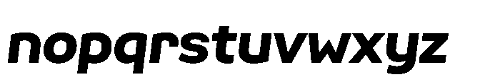 Scena Extra Bold Slanted Font LOWERCASE