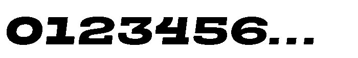 Scena Extra Bold Wide Slanted Font OTHER CHARS