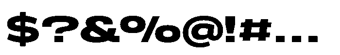 Scena Extra Bold Wide Font OTHER CHARS