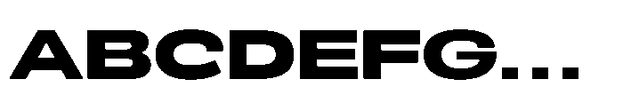 Scena Extra Bold Wide Font UPPERCASE