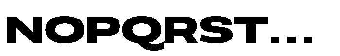 Scena Extra Bold Wide Font UPPERCASE