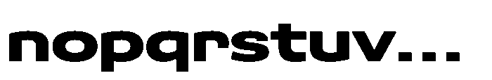 Scena Extra Bold Wide Font LOWERCASE