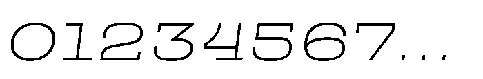 Scena Light Wide Slanted Font OTHER CHARS