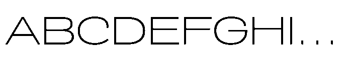 Scena Light Wide Font UPPERCASE