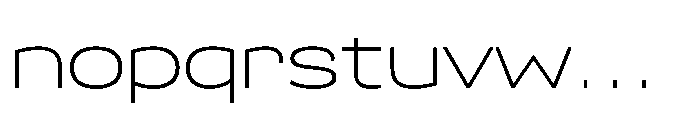 Scena Light Wide Font LOWERCASE