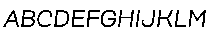 Scena Regular Slanted Font UPPERCASE