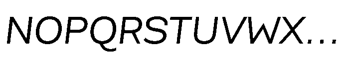 Scena Regular Slanted Font UPPERCASE
