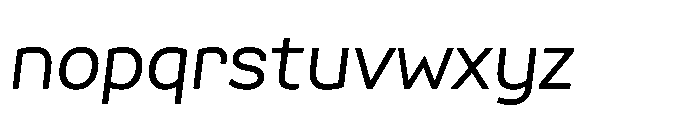 Scena Regular Slanted Font LOWERCASE