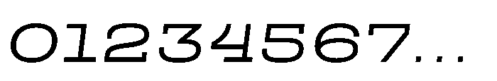 Scena Regular Wide Slanted Font OTHER CHARS