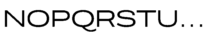 Scena Regular Wide Font UPPERCASE