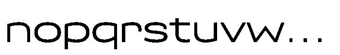 Scena Regular Wide Font LOWERCASE