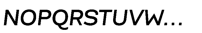 Scena Semi Bold Slanted Font UPPERCASE