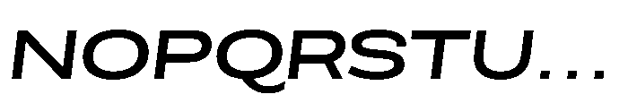 Scena Semi Bold Wide Slanted Font UPPERCASE