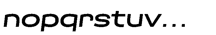 Scena Semi Bold Wide Slanted Font LOWERCASE
