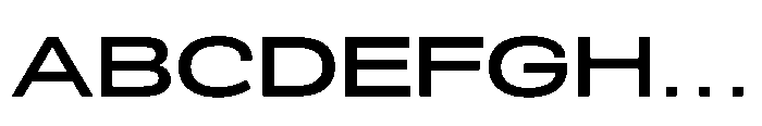 Scena Semi Bold Wide Font UPPERCASE