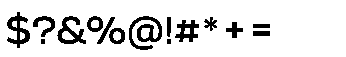 Scena Semi Bold Font OTHER CHARS