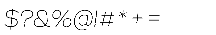 Scena Thin Slanted Font OTHER CHARS