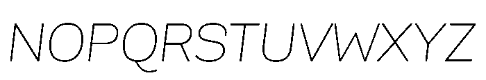 Scena Thin Slanted Font UPPERCASE