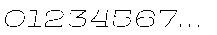 Scena Thin Wide Slanted Font OTHER CHARS