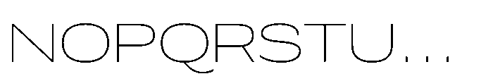 Scena Thin Wide Font UPPERCASE