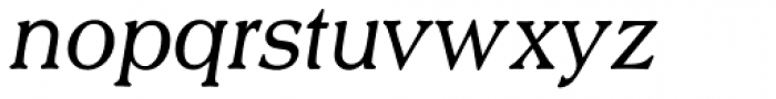 Scenario URW Light Italic Font LOWERCASE