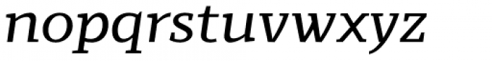 Scharf Italic Font LOWERCASE