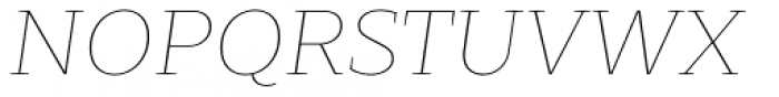 Scharf Thin Italic Font UPPERCASE