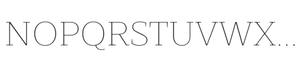 Scharf Thin Font UPPERCASE