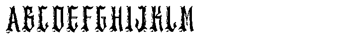 Schastur Rough Font UPPERCASE