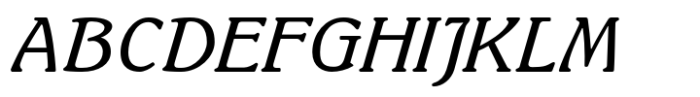 Schelter Roman Italic Font UPPERCASE