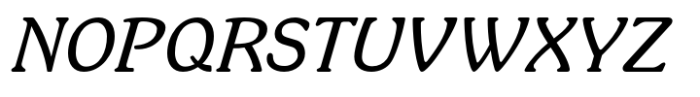 Schelter Roman Italic Font UPPERCASE