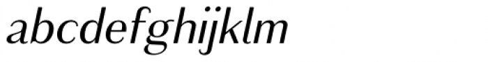 Schism One Light Italic Font LOWERCASE