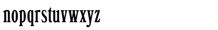 Schmale Mediaeval Font LOWERCASE