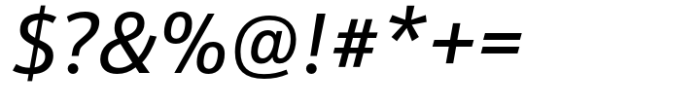 Schnebel Sans ME Regular Italic Font OTHER CHARS