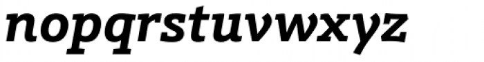 Schnebel Slab Pro Bold Italic Font LOWERCASE