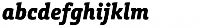 Schnebel Slab Pro Condensed Black Italic Font LOWERCASE