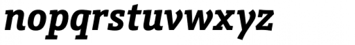 Schnebel Slab Pro Condensed Bold Italic Font LOWERCASE