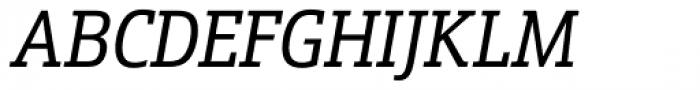 Schnebel Slab Pro Condensed Italic Font UPPERCASE