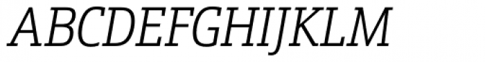 Schnebel Slab Pro Condensed Light Italic Font UPPERCASE