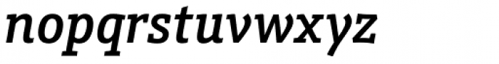 Schnebel Slab Pro Condensed Medium Italic Font LOWERCASE