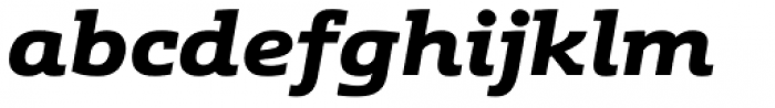 Schnebel Slab Pro Expanded Black Italic Font LOWERCASE