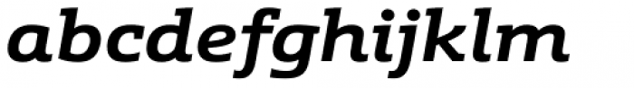 Schnebel Slab Pro Expanded Bold Italic Font LOWERCASE