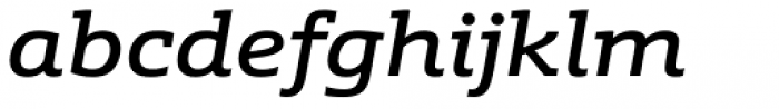 Schnebel Slab Pro Expanded Medium Italic Font LOWERCASE