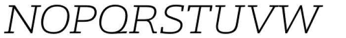 Schnebel Slab Pro Expanded Thin Italic Font UPPERCASE